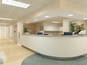 medical office fitout front desk design