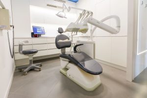 Contemporary dental clinic interior with streamlined equipment layout and neutral design, showcasing professional dental fit out standards in Melbourne